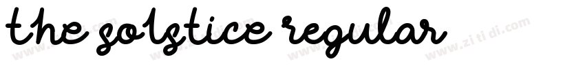 THE SOLSTICE Regular字体转换